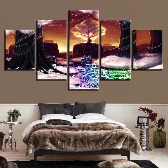 Park Trees Beautiful Fantasy – Abstract Canvas Wall Art