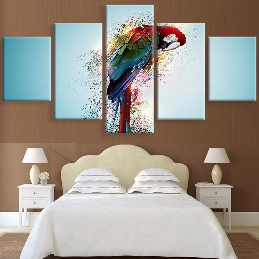 Parrot Green – Animal Canvas Wall Art