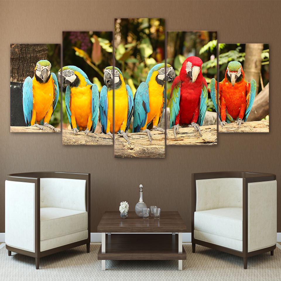 Parrot Group – Animal Canvas Wall Art