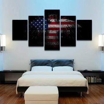 Patriotic Eagle Wall – Army Canvas Wall Art