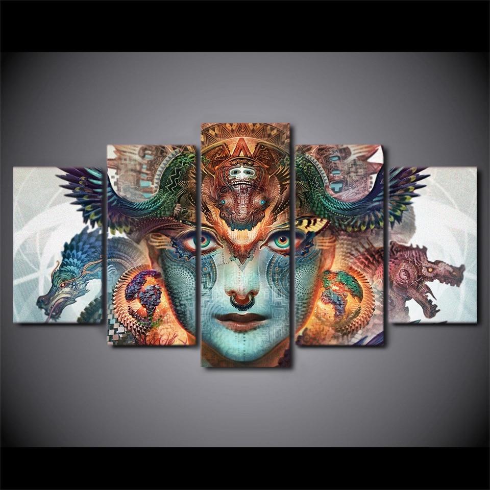 Pattern Faces – Religion Canvas Wall Art