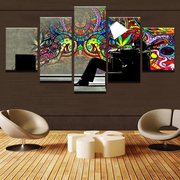 Pcs Psychedelic Graffiti – Abstract Canvas Wall Art
