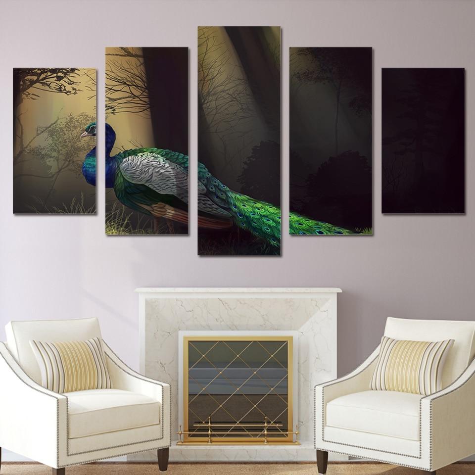 Peacock 7 – Animal Canvas Wall Art