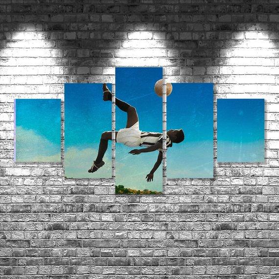 Pele Football Star Celebrity – Canvas Wall Art