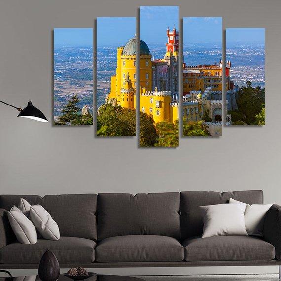 Pena Palace In Sintra – Nature Canvas Wall Art