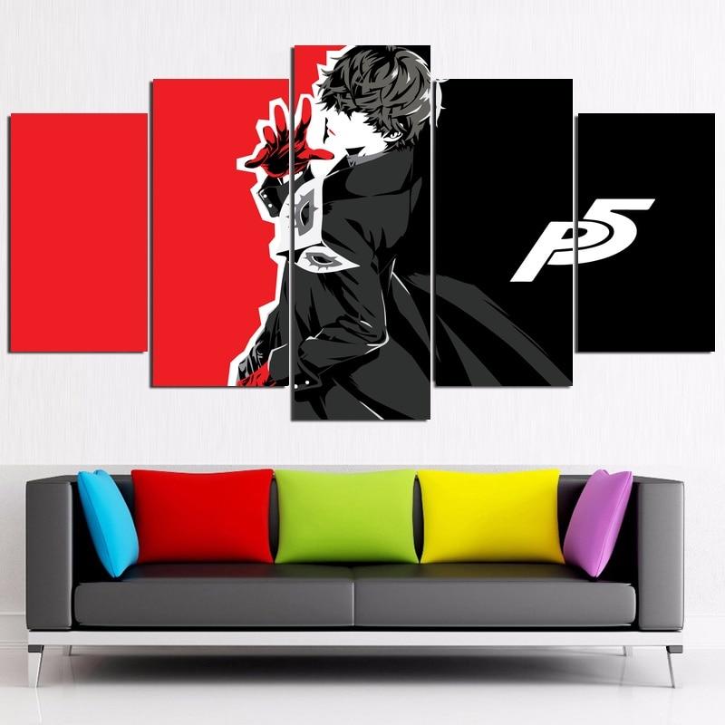 Persona 5 Joker Game Canvas Wall Art