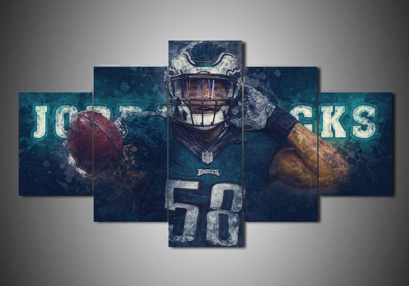 Philadelphia Eagles – Jordan Hicks – Sport Canvas Wall Art