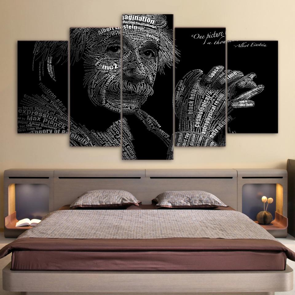 Physics Equation Albert Einstein – Famous Person Canvas Wall Art