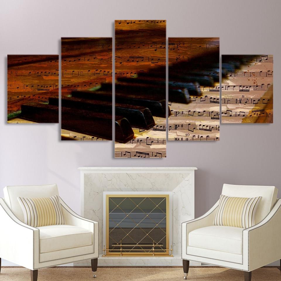 Piano Keyboard Music Notes – Music Canvas Wall Art