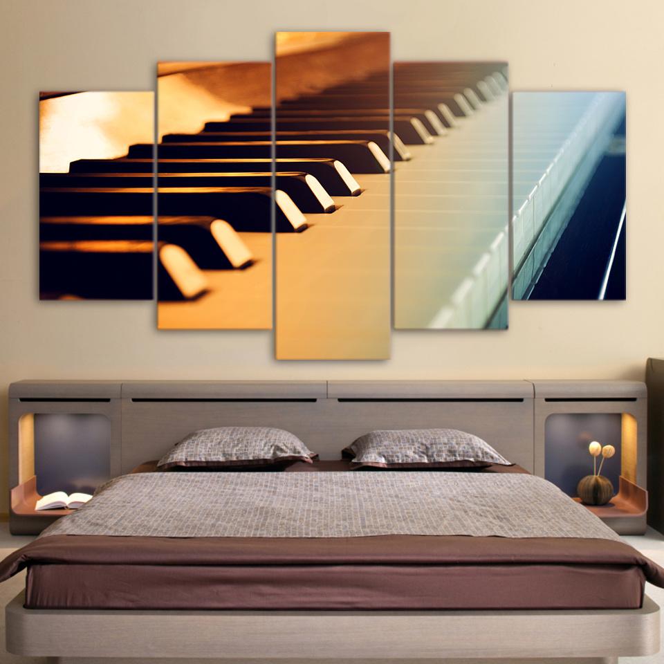 Piano Keys Vintage Music Instrument – Music Canvas Wall Art