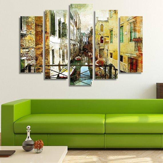 Pictorial Venetian Streets – Abstract Canvas Wall Art