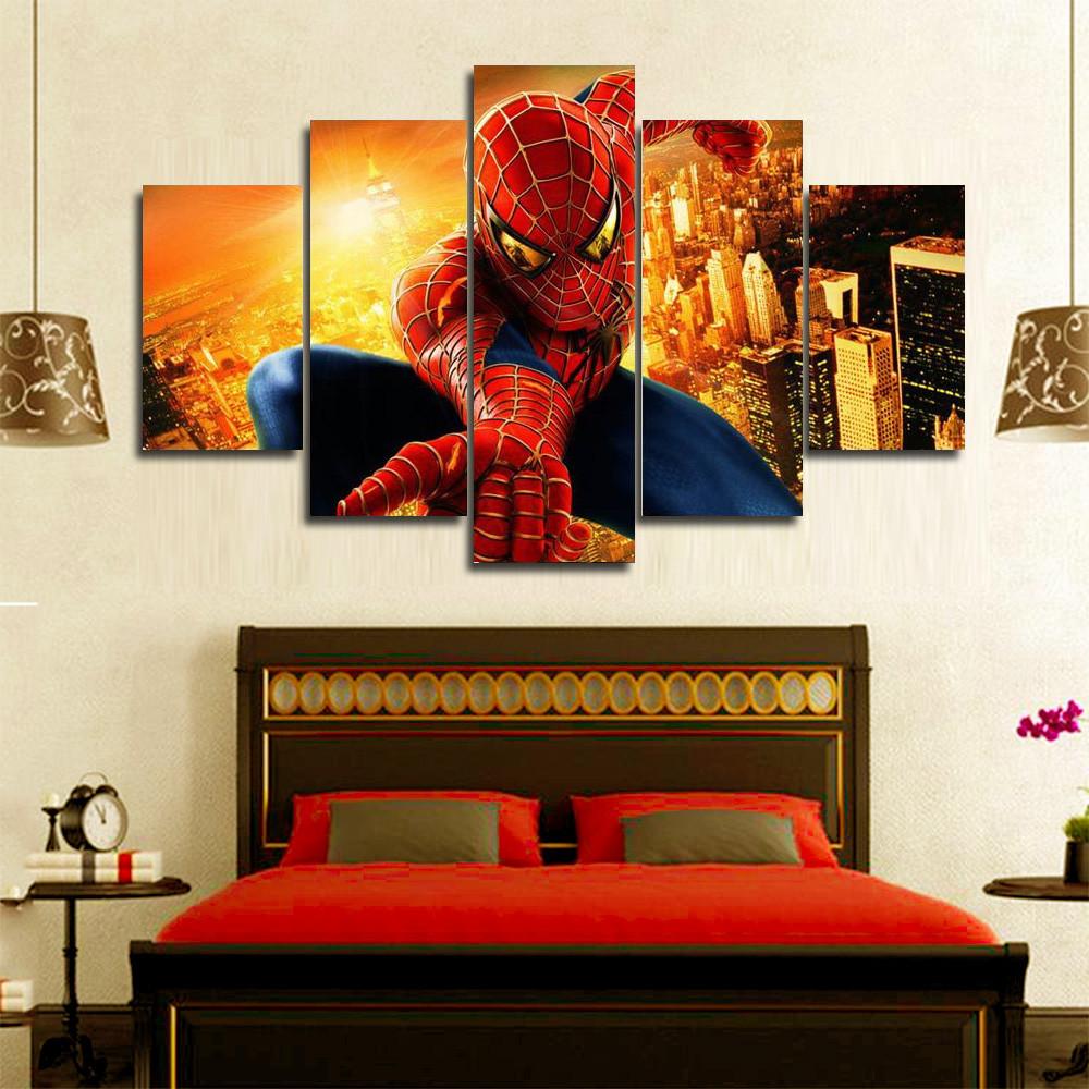 Piderman Web Action – Movie Canvas Wall Art