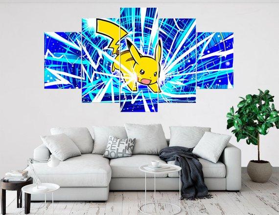 Pikachu Pokemon – Anime Canvas Wall Art