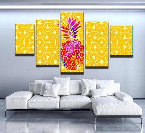 Pineapple – Abstract Nature Canvas Wall Art