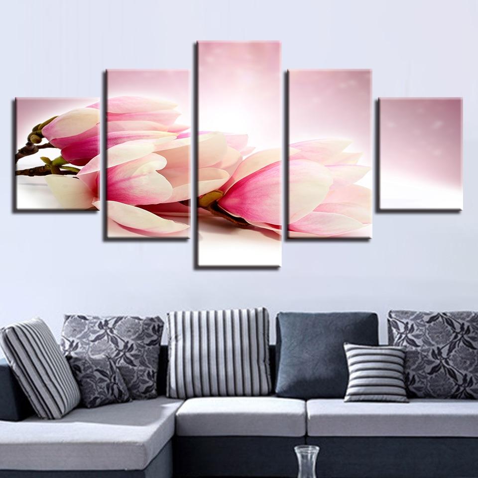 Pink And White Flowers – Nature Canvas Wall Art