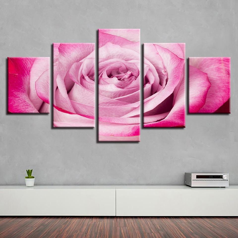 Pink Beautiful Roses Flowers 1 – Nature Canvas Wall Art
