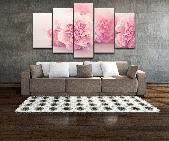 Pink Carnations – Nature Canvas Wall Art