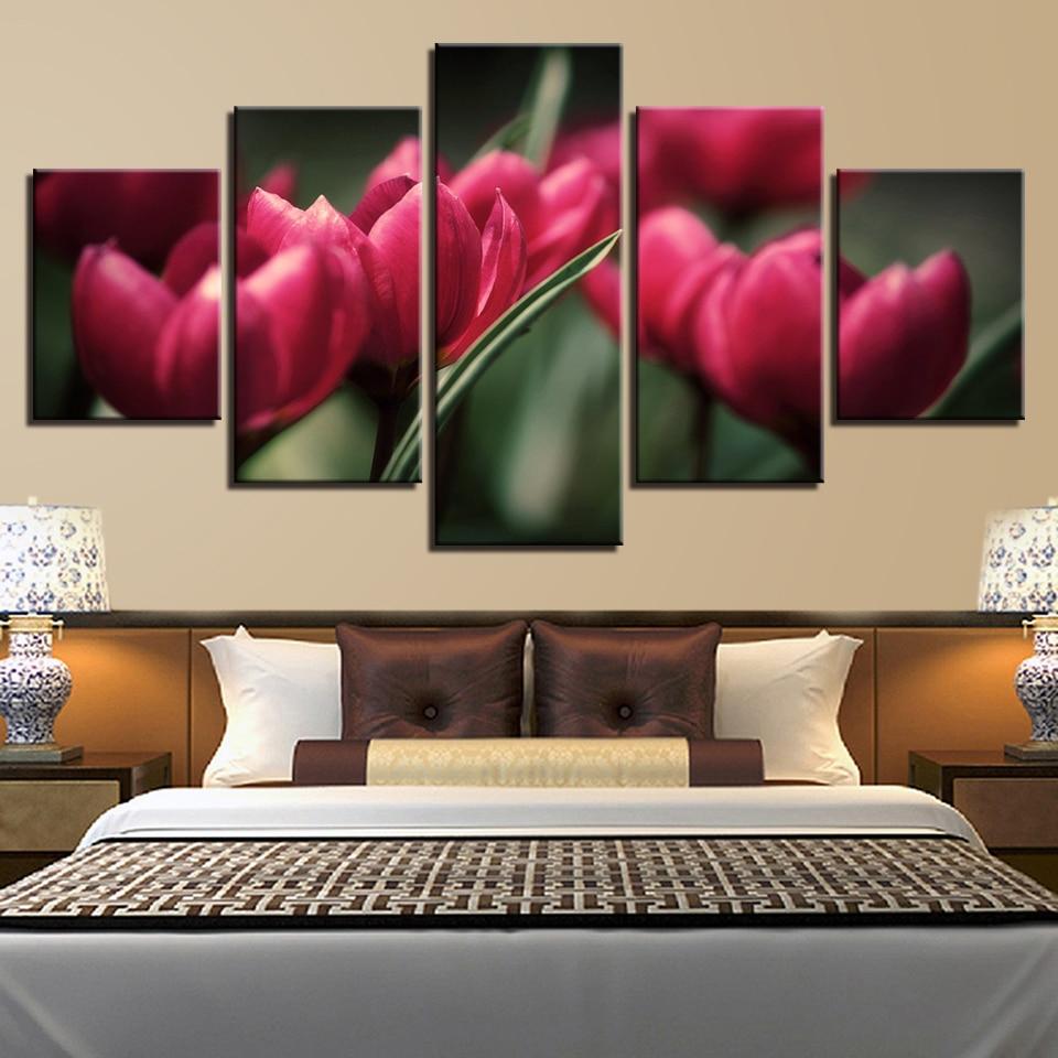 Pink Flower Still Life – Nature Canvas Wall Art