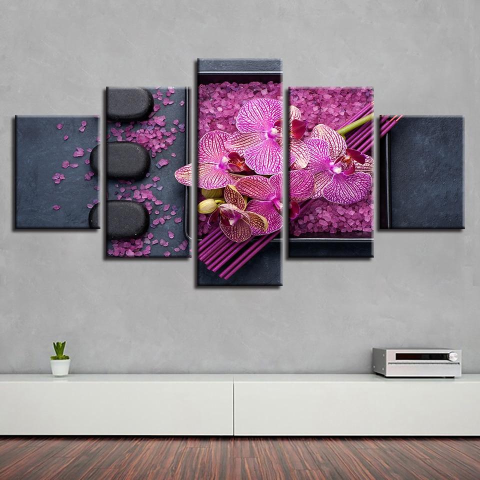 Pink Flower Stone 1 – Nature Canvas Wall Art