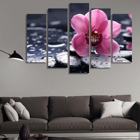 Pink Orchid – Nature Canvas Wall Art