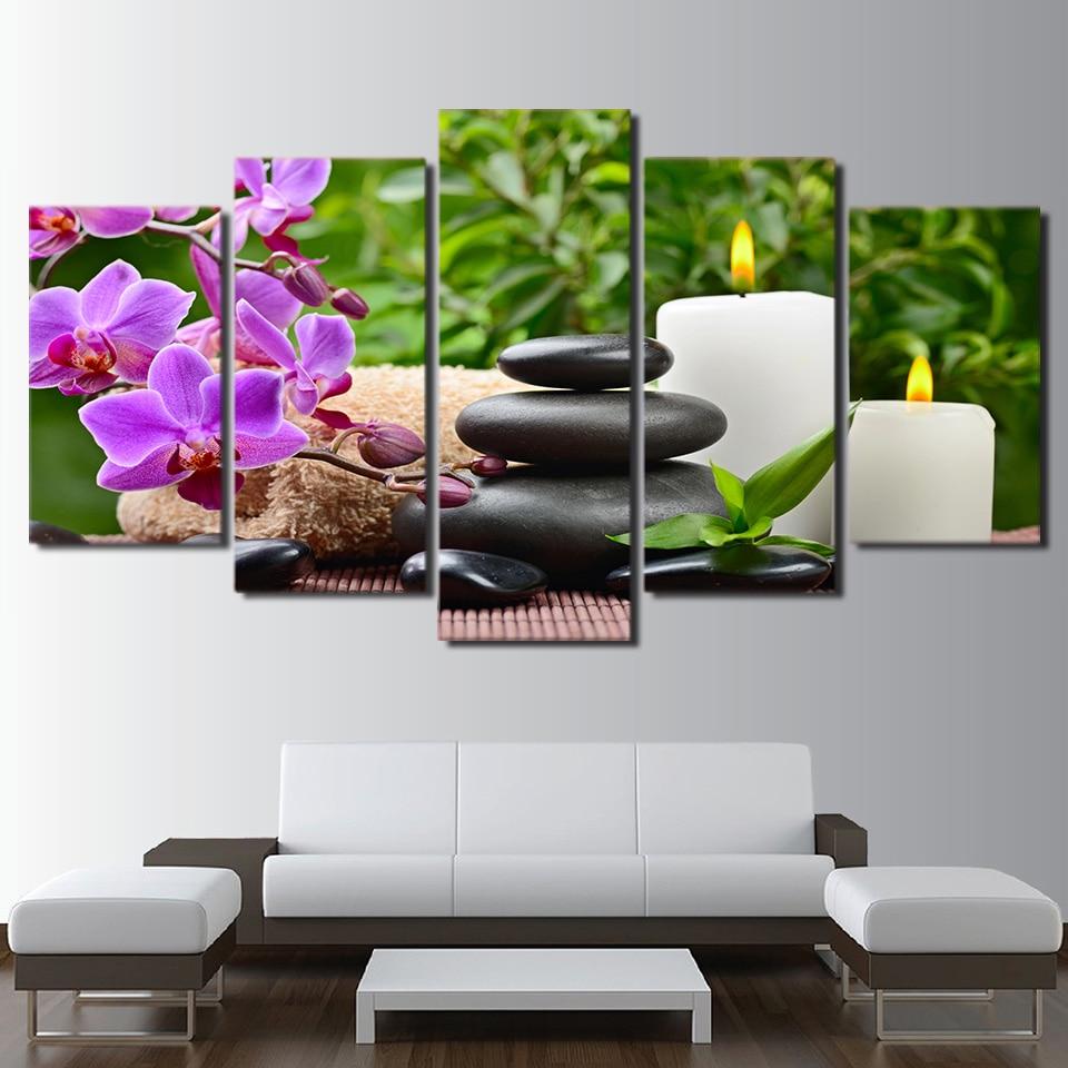 Pink Orchid Spa Zen – Nature Canvas Wall Art