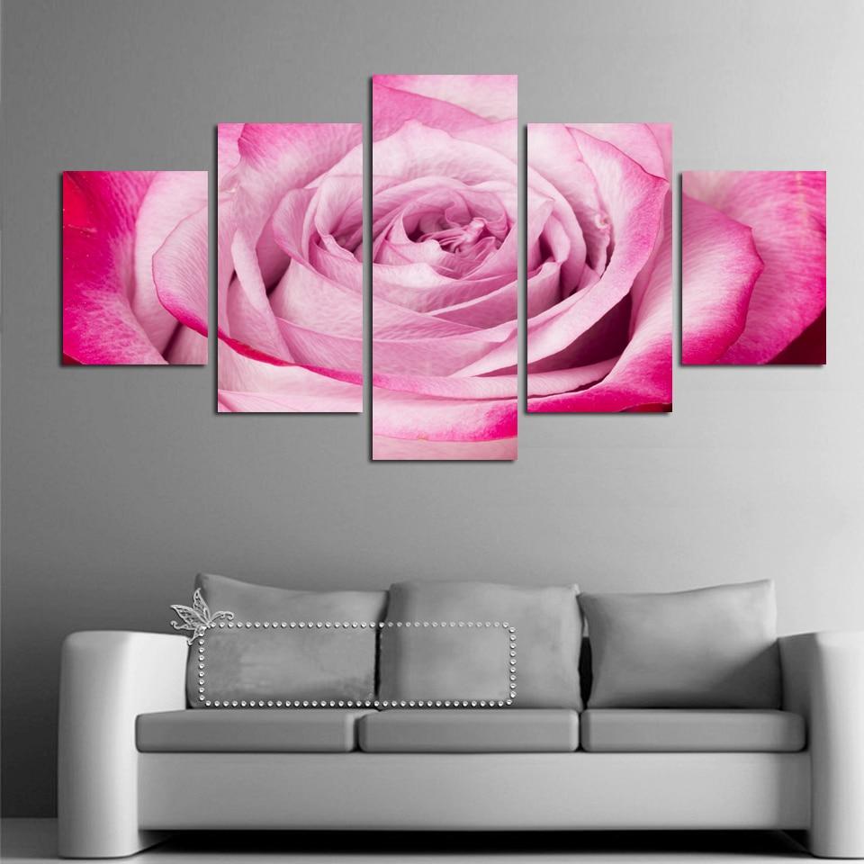 Pink Roses Flower 01 – Nature Canvas Wall Art