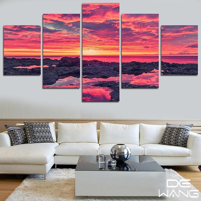 Pinkish Sunset – Nature Canvas Wall Art