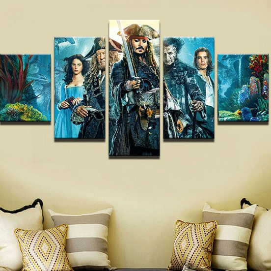 Pirates Of The Caribbean 6 – Movie Canvas Wall Art