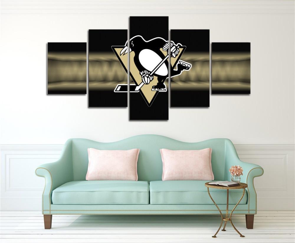 Pittsburgh Penguins Sports Logo – Sport Canvas Wall Art
