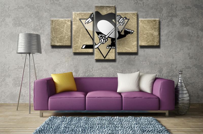 Pittsburgh Penguins Team Logo – Sport Canvas Wall Art