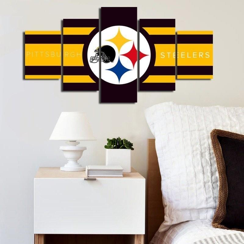 Pittsburgh Steelers Flag – Sport Canvas Wall Art
