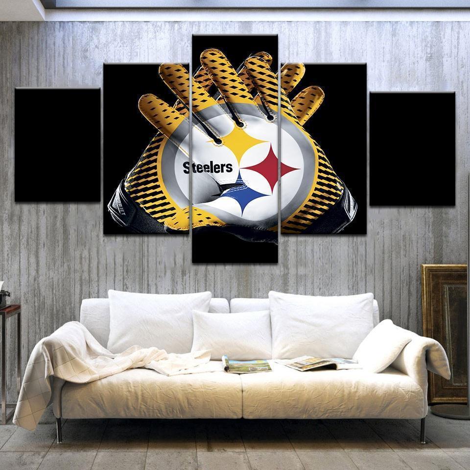 Pittsburgh Steelers Gloves Football – Canvas Wall Art