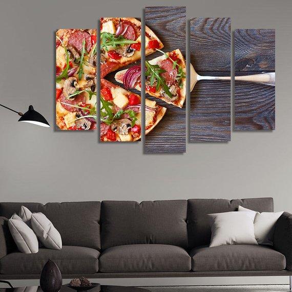Pizza Food – Kitchen Canvas Wall Art