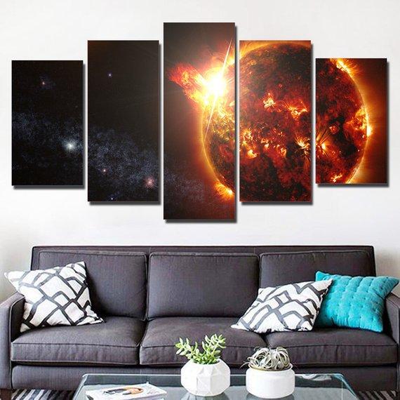 Planet Birth – Space Canvas Wall Art