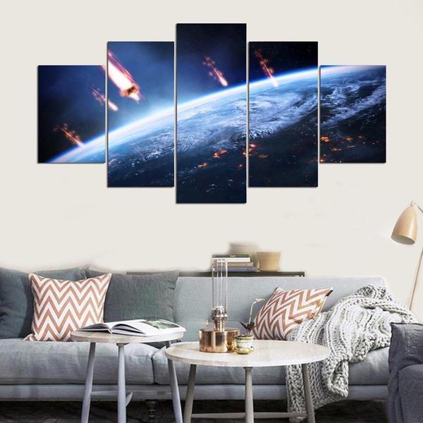 Planet Comets Galaxy – Space Canvas Wall Art
