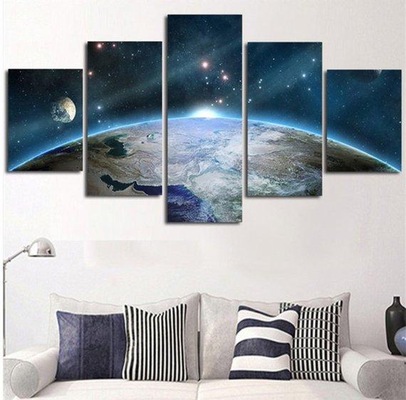Planet Earth Universe – Space Canvas Wall Art