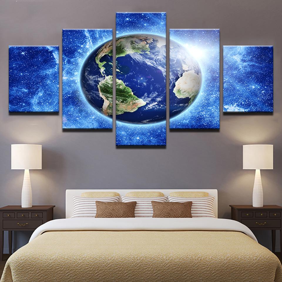 Planet Earth From Space – Space Canvas Wall Art