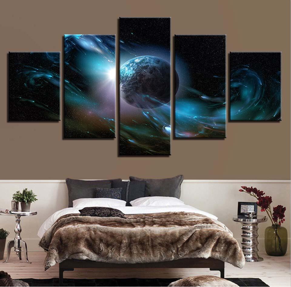 Planet Earth Universe 6 – Space Canvas Wall Art