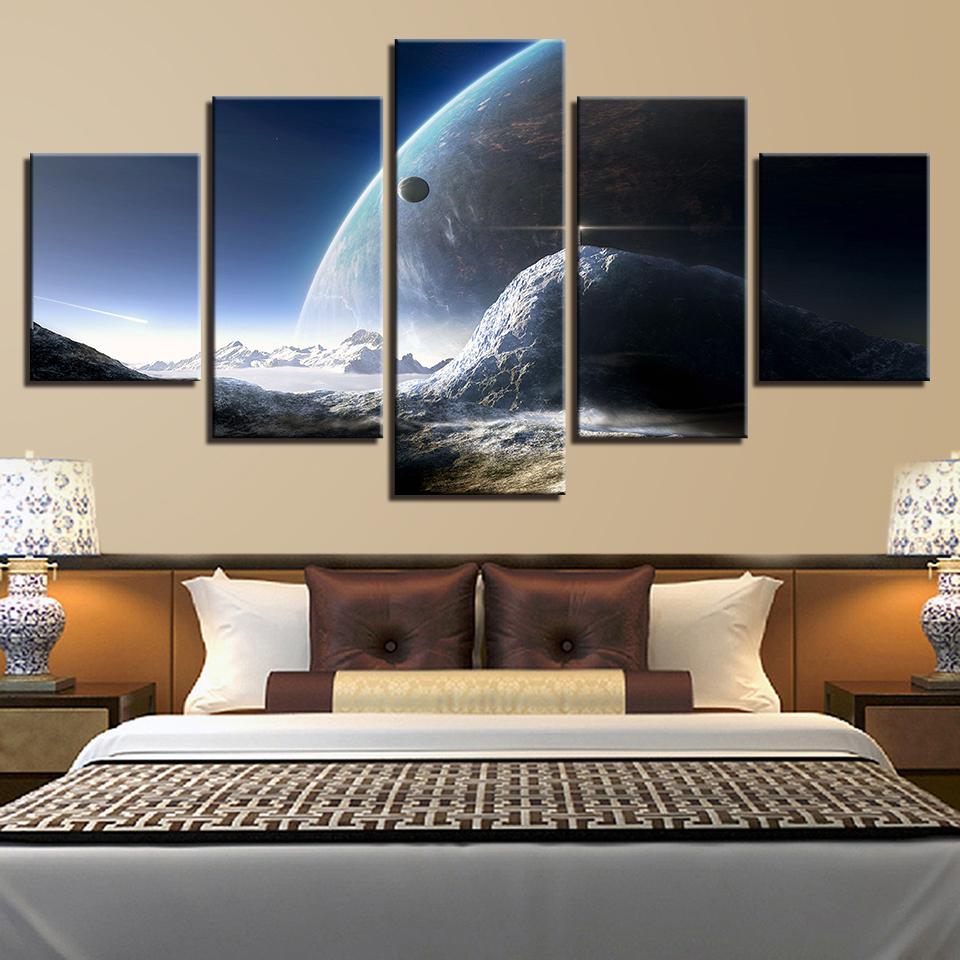 Planet Landscape 3 – Space Canvas Wall Art