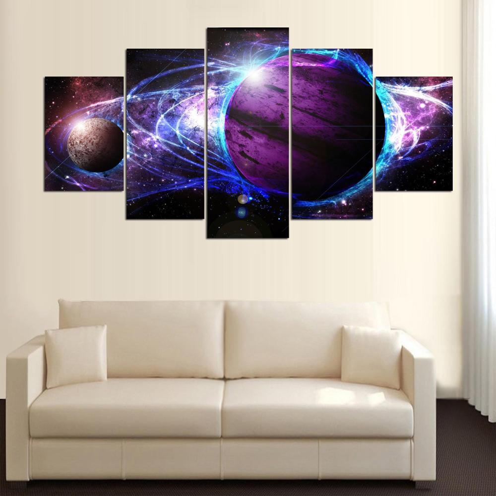 Planets Landscape Universe – Space Canvas Wall Art
