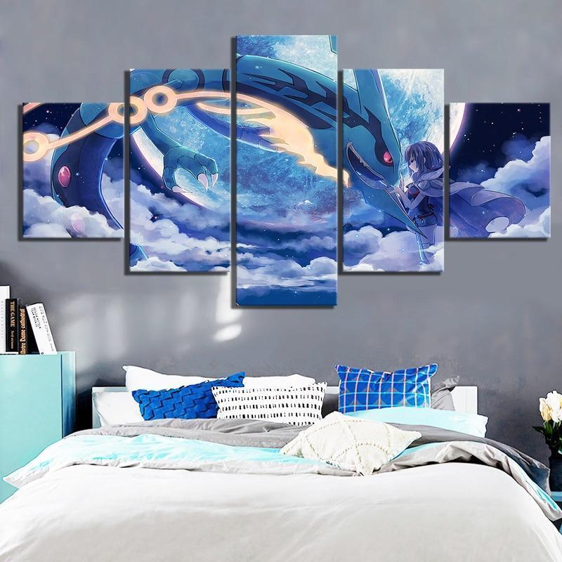 Pokemon Character Poster 3 Anime – Canvas Wall Art
