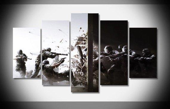 Police Good Vs Evil 4 – Gaming Canvas Wall Art
