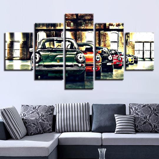 Porsche Evolution Of The 911 1 – Automative Canvas Wall Art