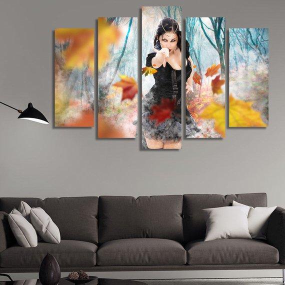 Powerful Girl – Abstract Canvas Wall Art
