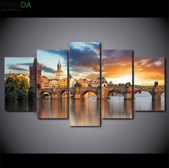 Prague Charles Bridge – Nature Canvas Wall Art