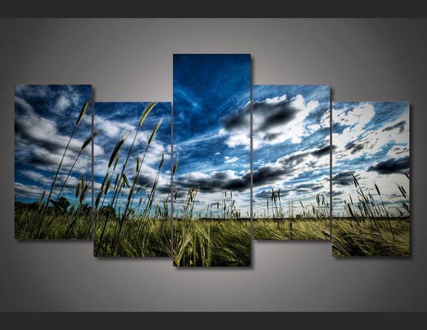 Prairie Landscape And Sky 01 – Nature Canvas Wall Art