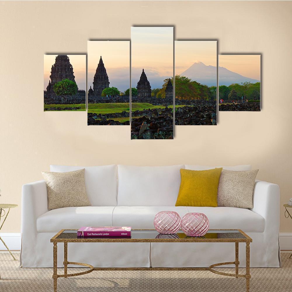 Prambanan Hindu Temple In Yogyakarta – Nature Canvas Wall Art