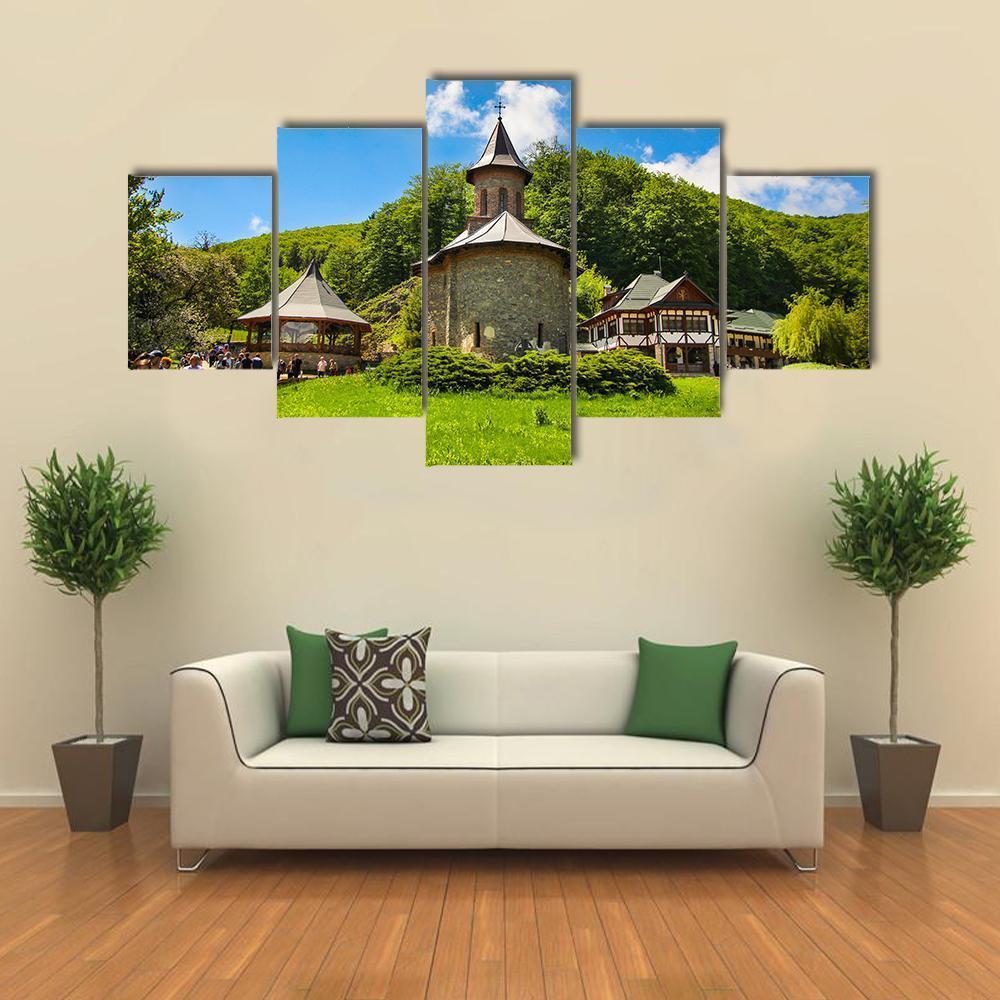 Prislop Monastery Hateg In Romania – Nature Canvas Wall Art
