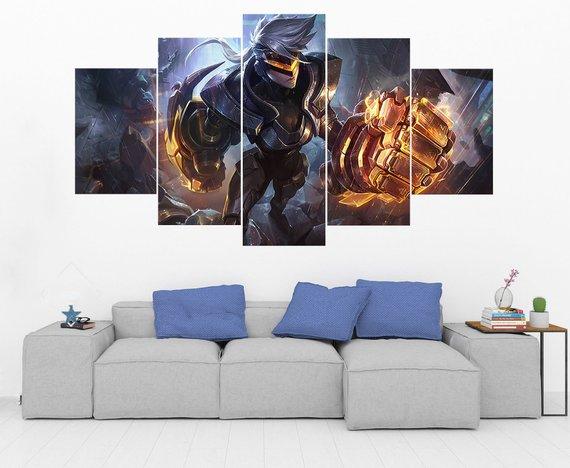 Project Vi – League Of Legends – Gaming Canvas Wall Art