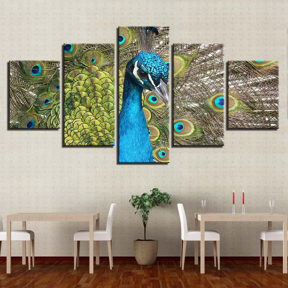 Proud Peacock – Animal Canvas Wall Art